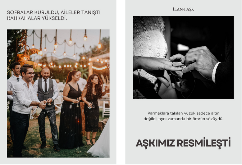 Kişiye Özel Düğün Dergisi